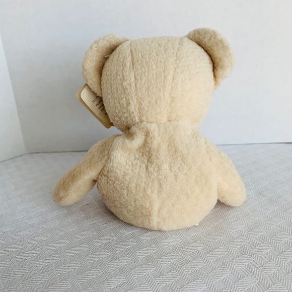 Snuggle Bear Vintage 1999 Plush Cream NEW With Tag Fabric Softener Stuffed Bear - Picture 2 of 9